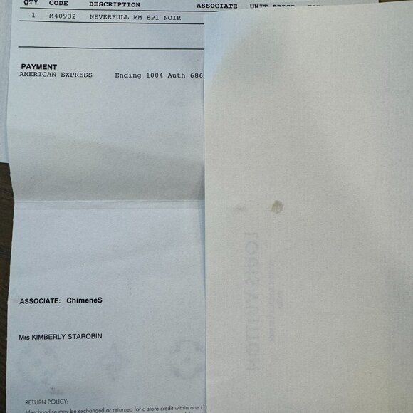 Louis Vuitton Black Epi Leather Neverfull MM Tote - Picture 6 of 7